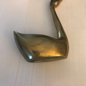 Vintage Elegant Brass Swan Figure